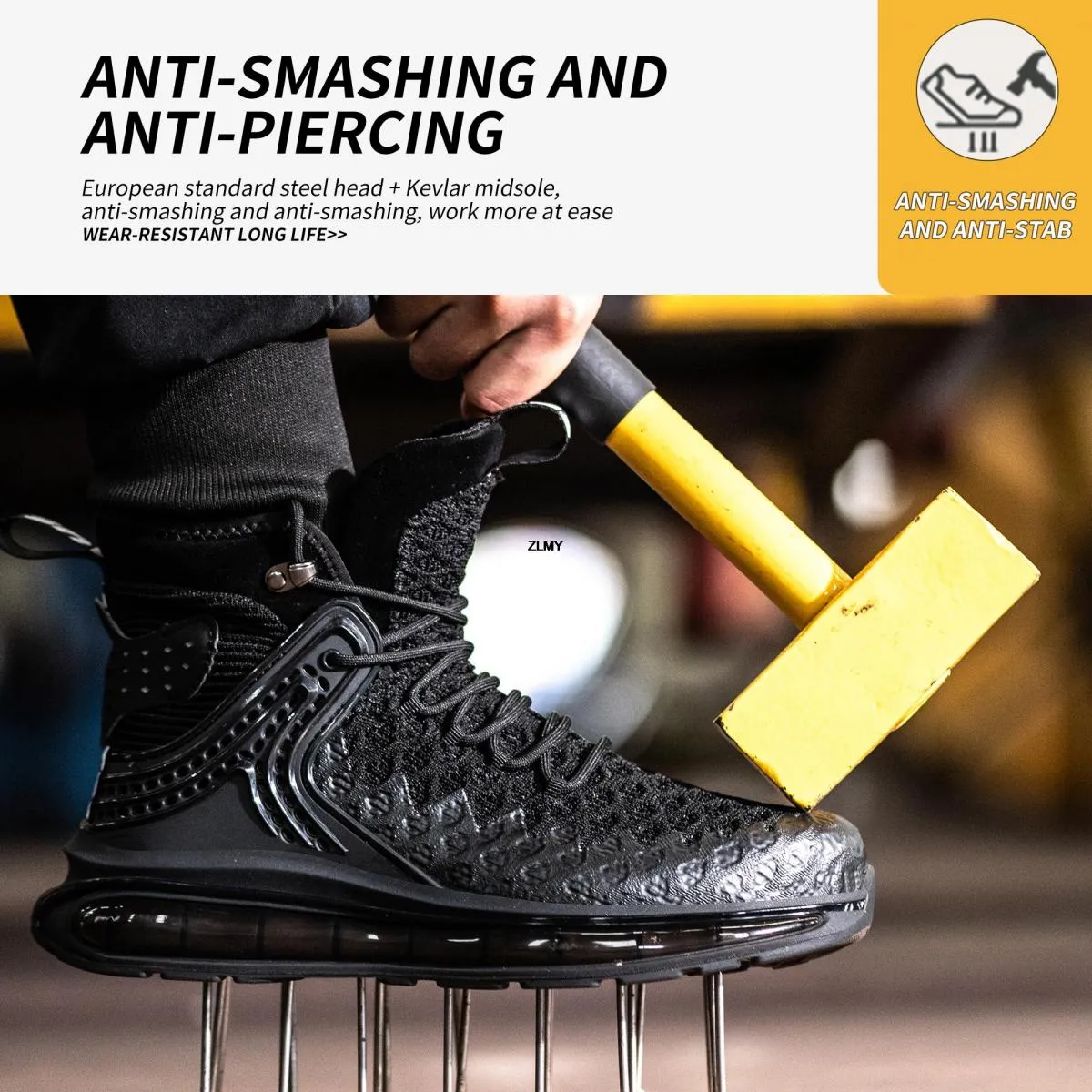 Scarpe antinfortunistiche di alta qualità Scarpe con punta in acciaio Scarpe antinfortunistiche antiforatura antinfortunistiche