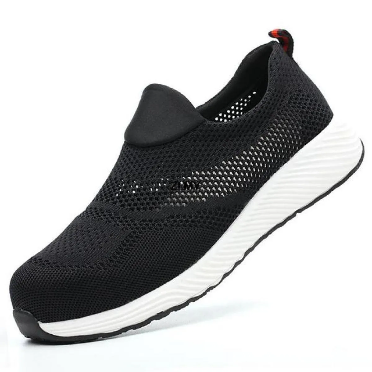 Scarpe antinfortunistiche in mesh Scarpe da lavoro estive con punta in acciaio da uomo Stivali antinfortunistici antiforatura an