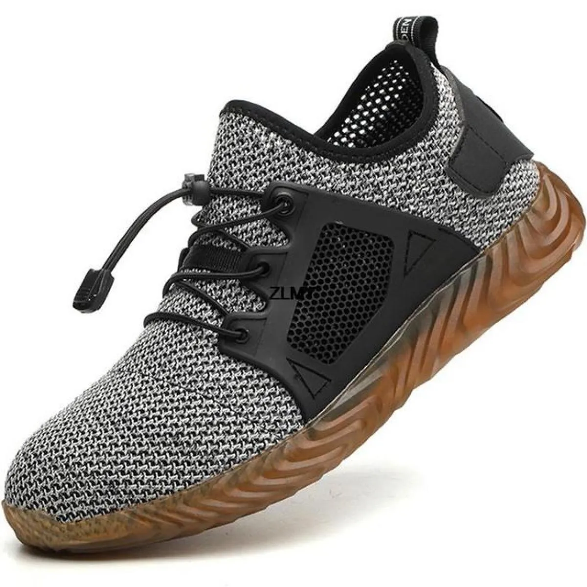 Scarpe antinfortunistiche in mesh Scarpe da lavoro estive con punta in acciaio da uomo Stivali antinfortunistici antiforatura an