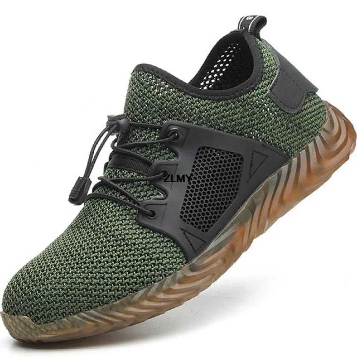 Scarpe antinfortunistiche in mesh Scarpe da lavoro estive con punta in acciaio da uomo Stivali antinfortunistici antiforatura an
