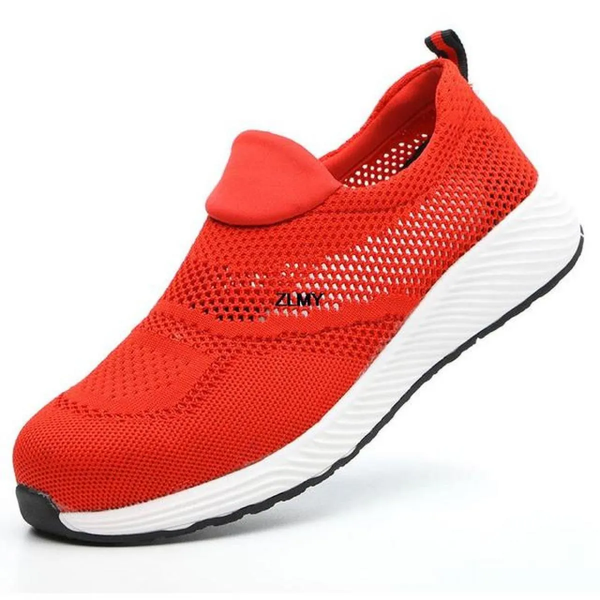 Scarpe antinfortunistiche in mesh Scarpe da lavoro estive con punta in acciaio da uomo Stivali antinfortunistici antiforatura an