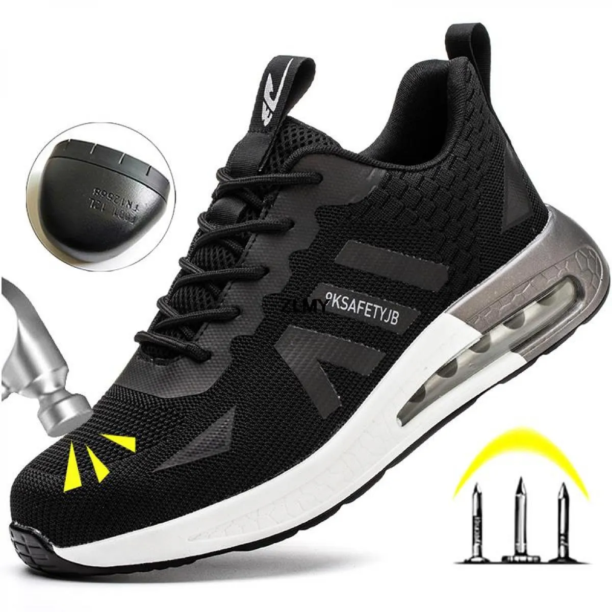 Scarpe antinfortunistiche moda uomo Stivali da lavoro con punta in acciaio Stivali con punta in acciaio da costruzione Stivali d