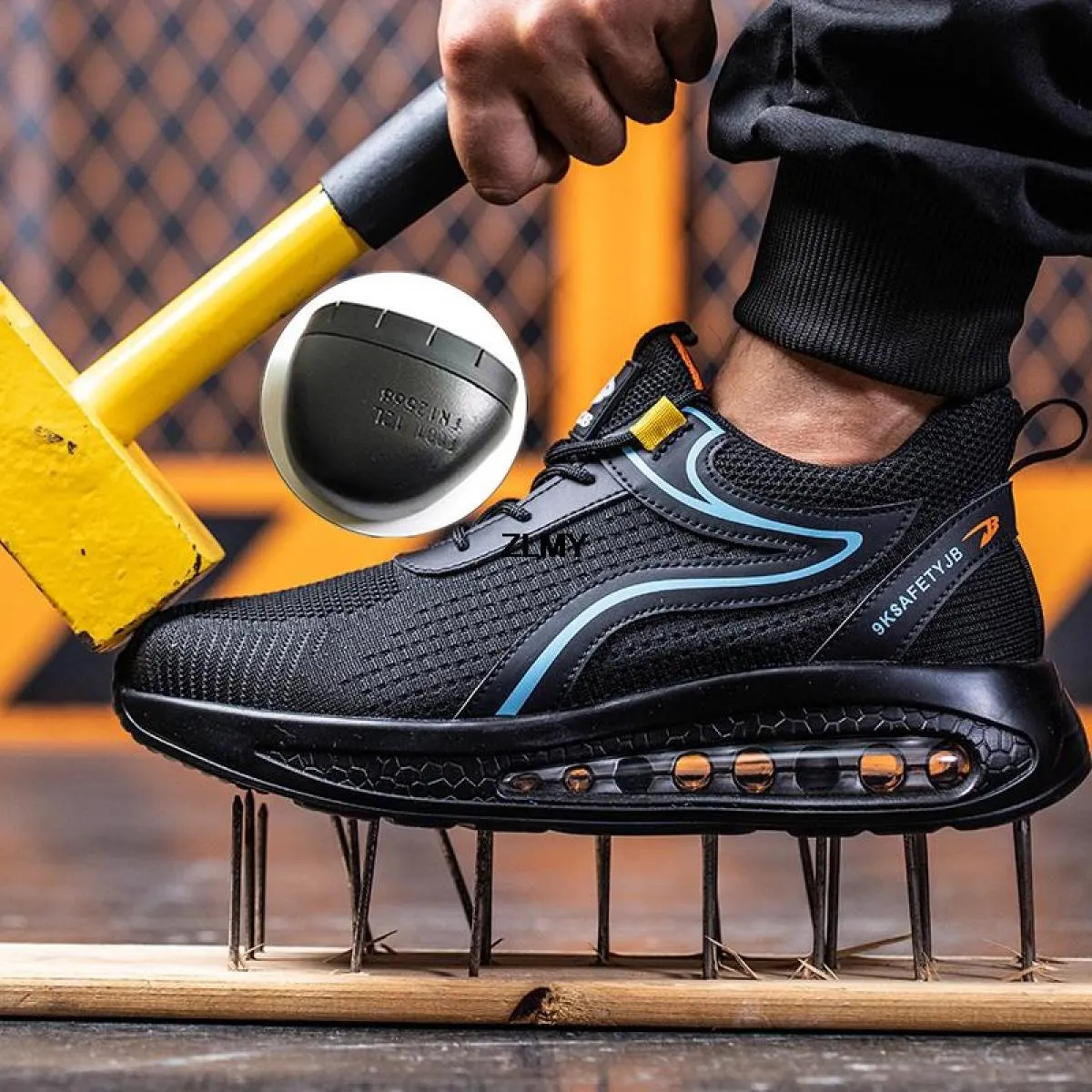 Scarpe antinfortunistiche moda uomo Stivali da lavoro con punta in acciaio Stivali con punta in acciaio da costruzione Stivali d
