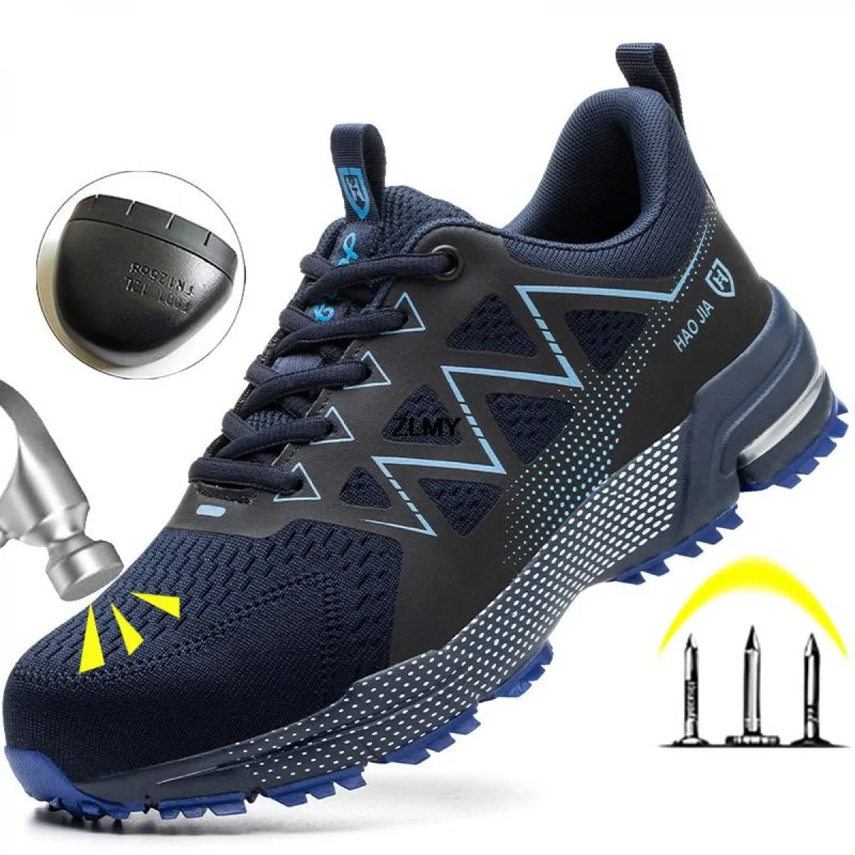 Scarpe antinfortunistiche moda uomo Stivali da lavoro con punta in acciaio Stivali con punta in acciaio Stivali da lavoro da cos