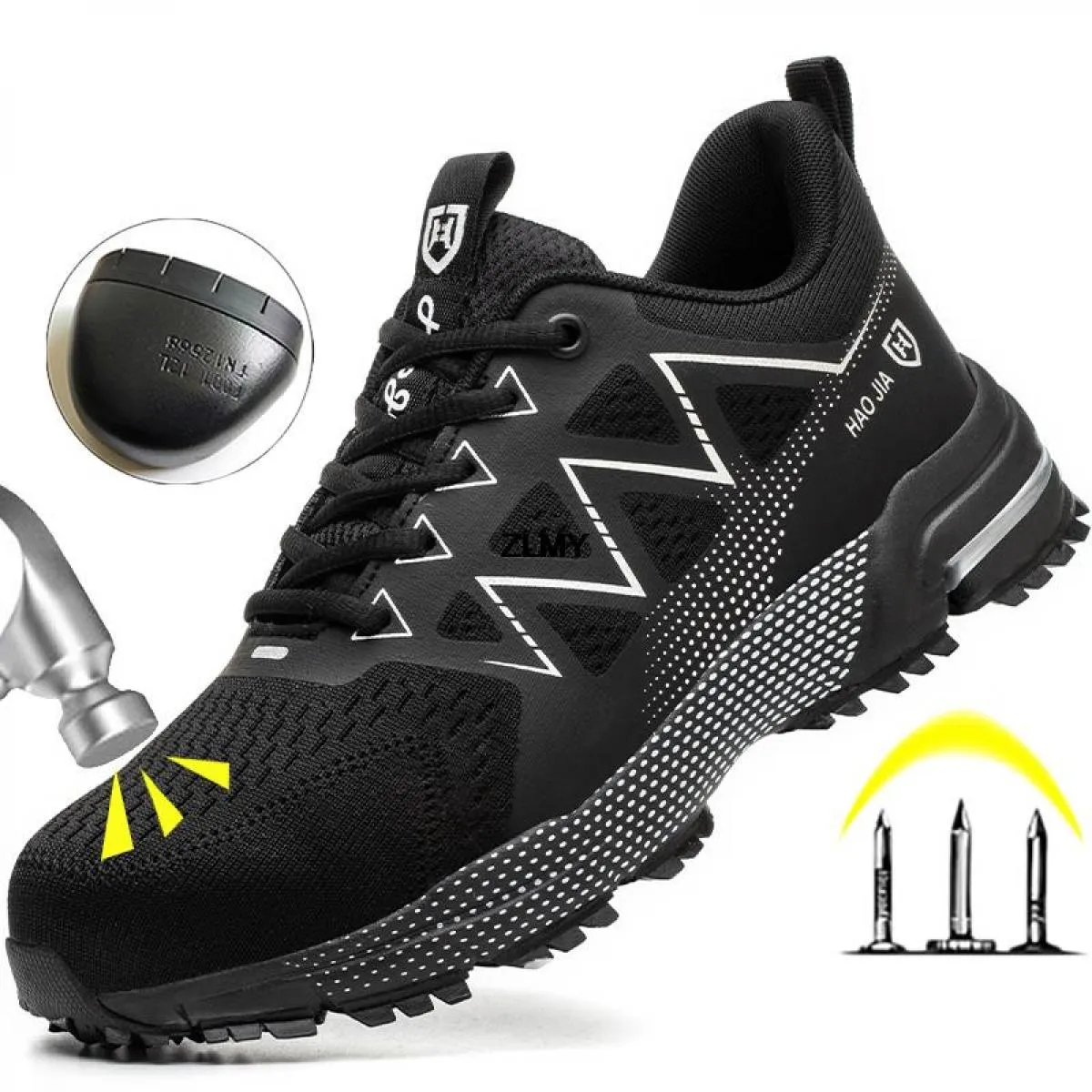 Scarpe antinfortunistiche moda uomo Stivali da lavoro con punta in acciaio Stivali con punta in acciaio Stivali da lavoro da cos