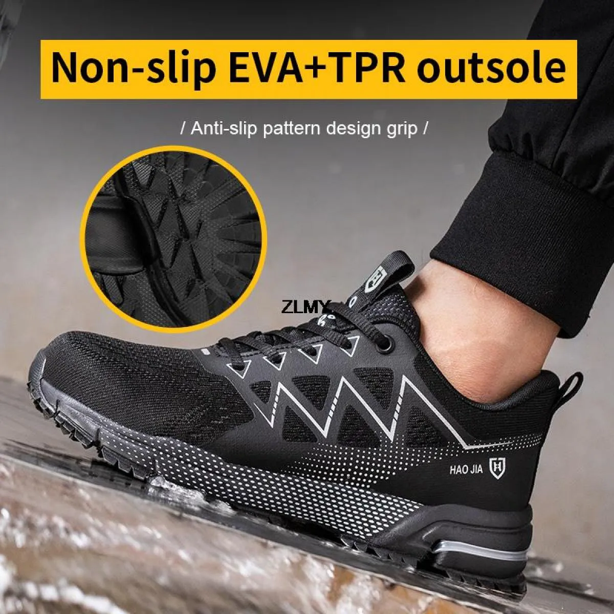 Scarpe antinfortunistiche moda uomo Stivali da lavoro con punta in acciaio Stivali con punta in acciaio Stivali da lavoro da cos