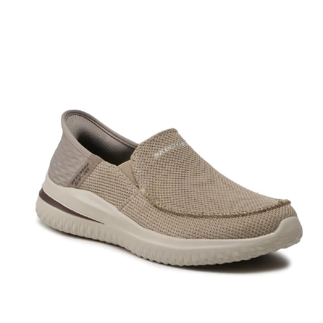 Scarpe casual da Uomo SKECHERS Art. 210604TPE TAUPE Slip on (Hands free Slip-in)
