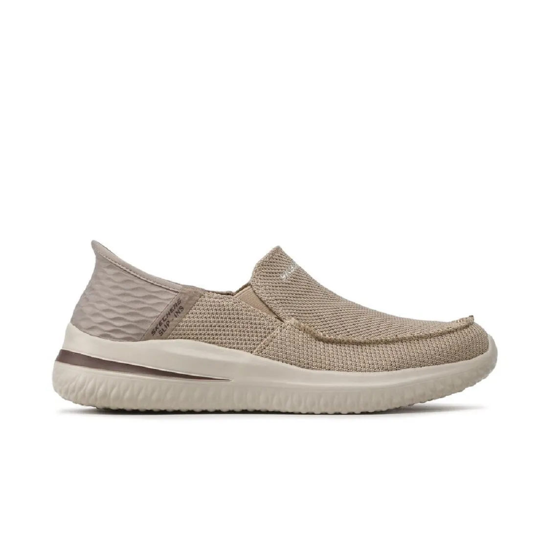 Scarpe casual da Uomo SKECHERS Art. 210604TPE TAUPE Slip on (Hands free Slip-in)