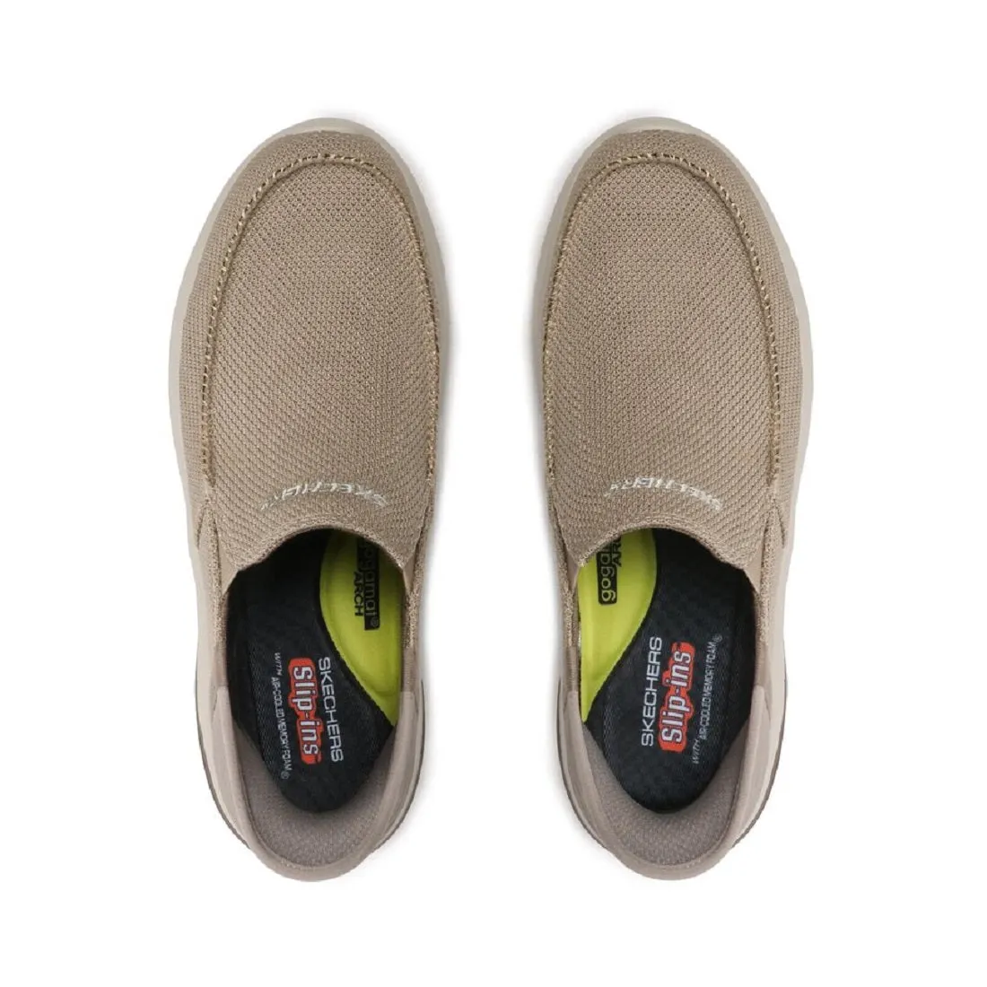 Scarpe casual da Uomo SKECHERS Art. 210604TPE TAUPE Slip on (Hands free Slip-in)