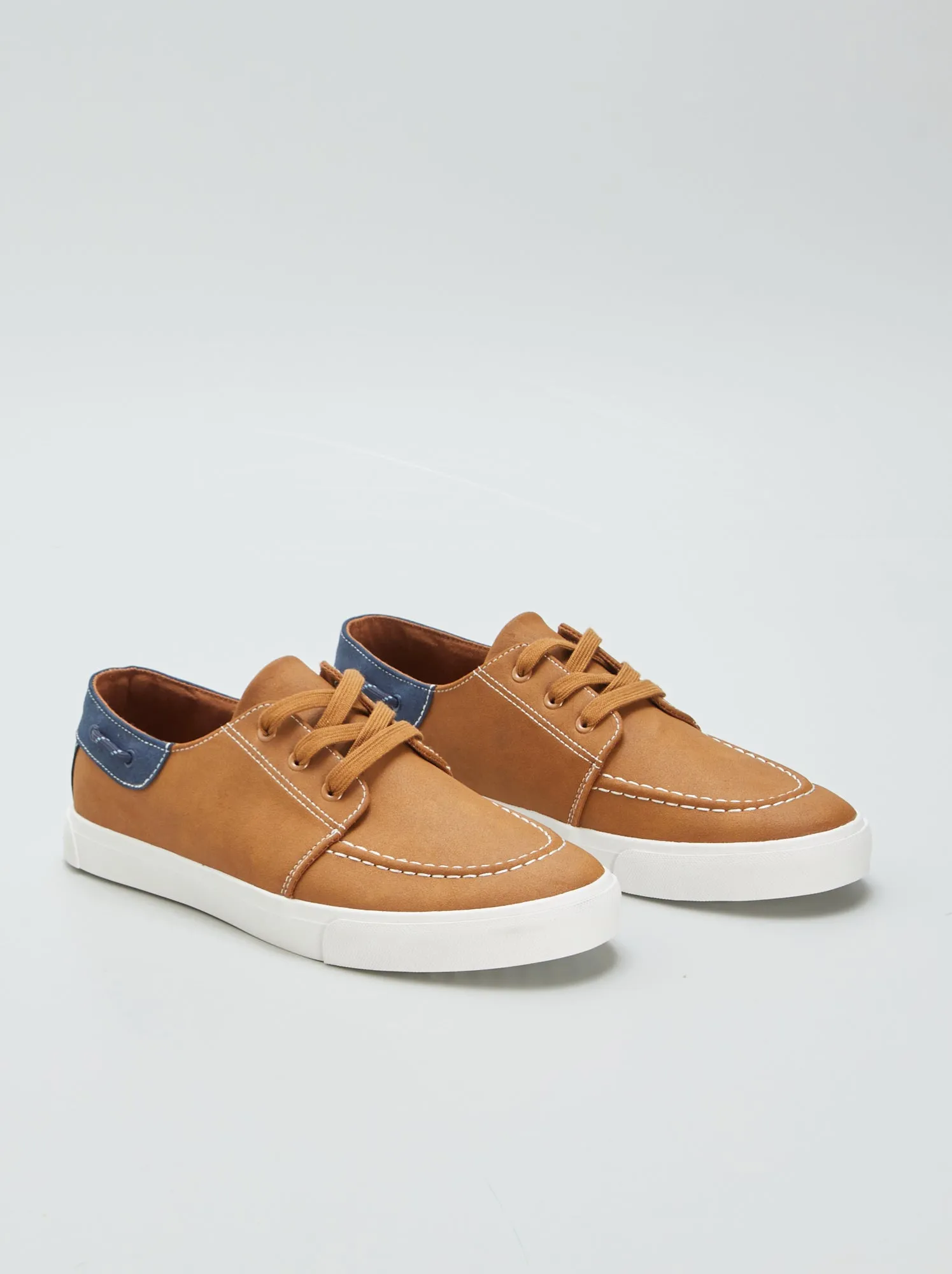 Scarpe da barca stringate - MARRONE