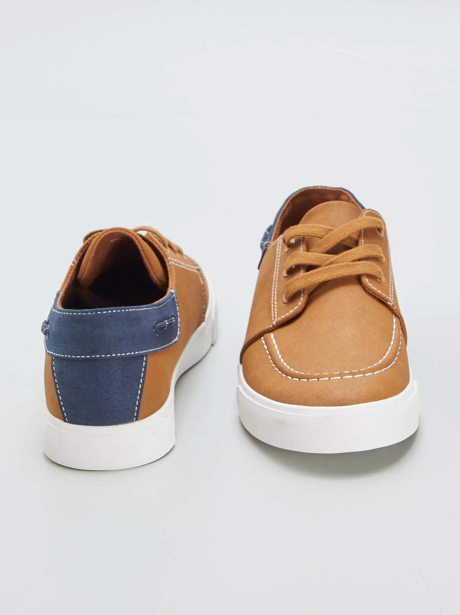 Scarpe da barca stringate - MARRONE