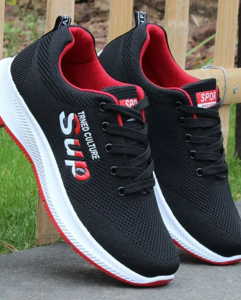 Scarpe da ginnastica da uomo con piattaforma Traspirante Piattaforma da corsa casual Vulcanize Mesh Leggero Altezza crescente Co