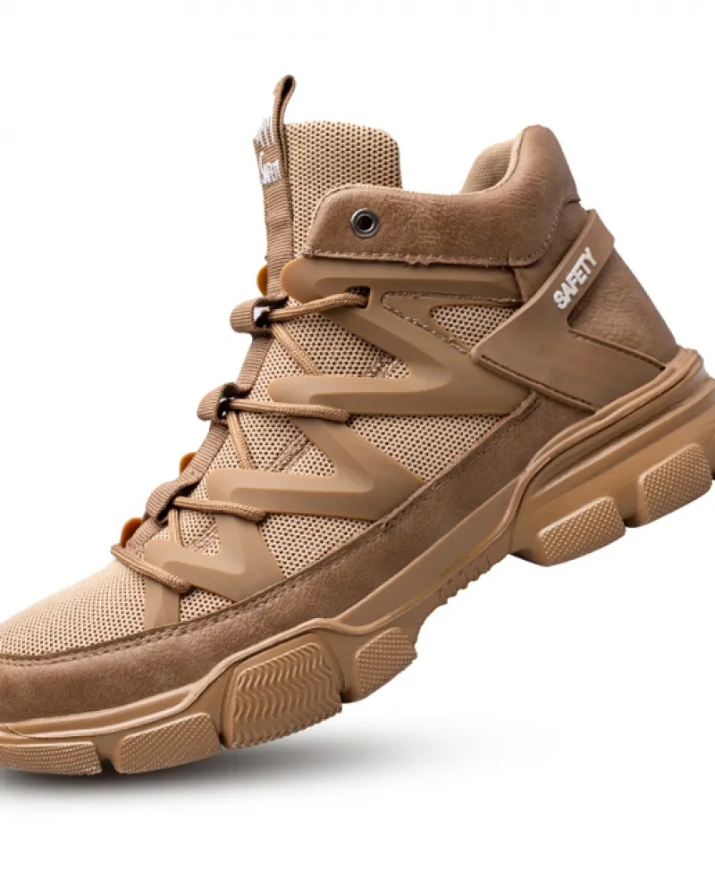 Scarpe da lavoro traspiranti in pelle scamosciata da donna in pelle scamosciata con punta in acciaio Scarpe antinfortunistiche a