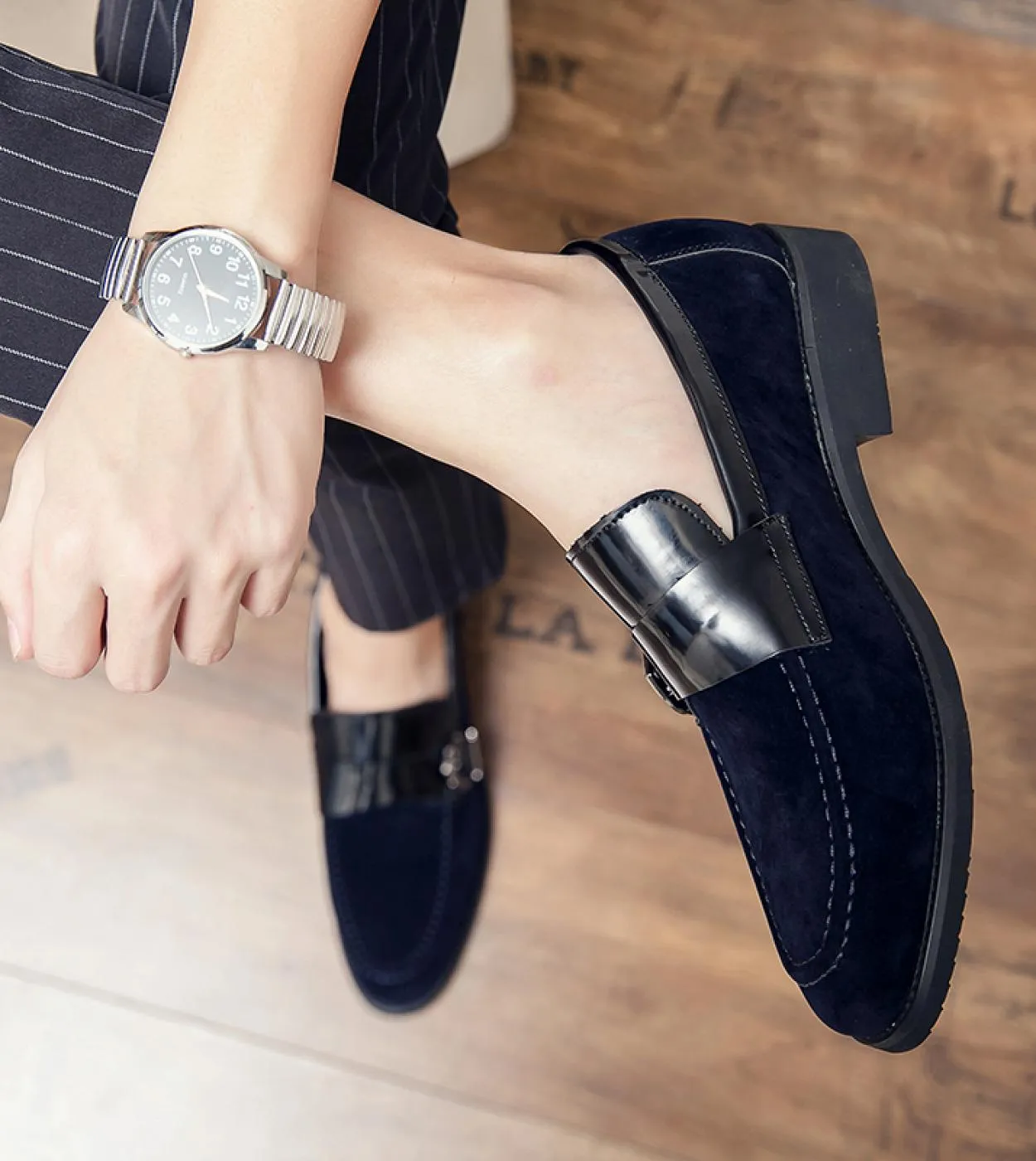 Scarpe da uomo Casual Mocassini originali Slip On Designer Fashion Brand Club a punta Abito da guida di lusso Mocassini da uomo