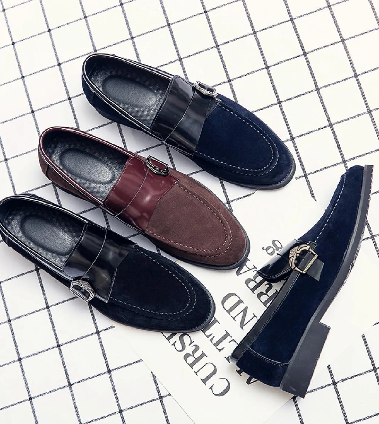 Scarpe da uomo Casual Mocassini originali Slip On Designer Fashion Brand Club a punta Abito da guida di lusso Mocassini da uomo