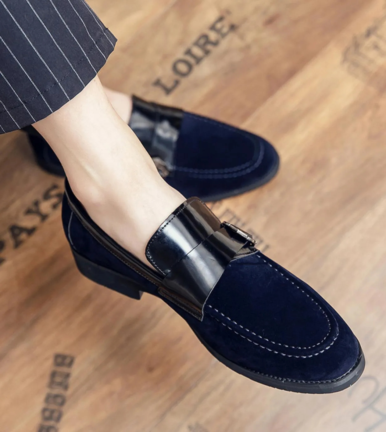 Scarpe da uomo Casual Mocassini originali Slip On Designer Fashion Brand Club a punta Abito da guida di lusso Mocassini da uomo