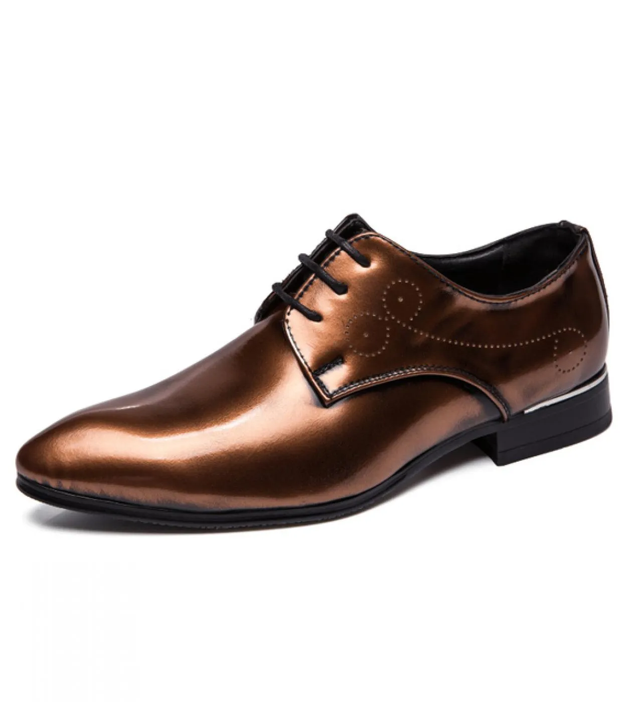 Scarpe derby Scarpe da uomo Tinta unita Pu Fashion Business Casual Wedding Party Quotidiano Classico Scarpe eleganti con lacci a