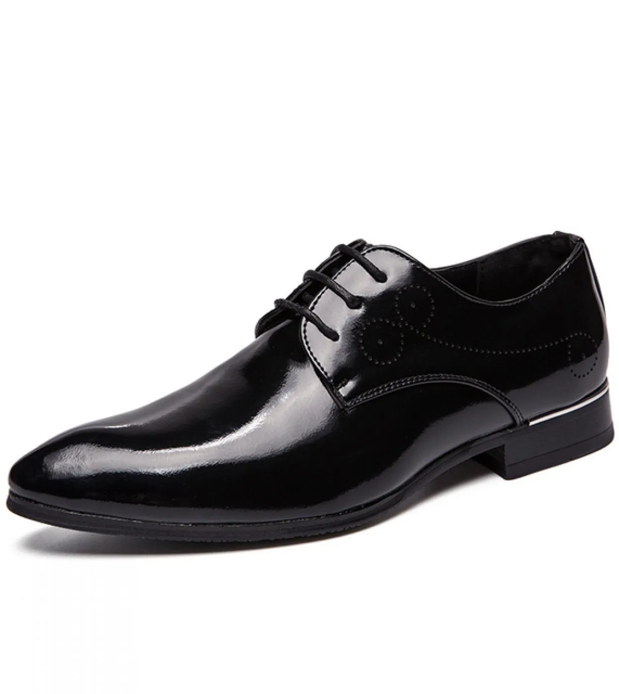 Scarpe derby Scarpe da uomo Tinta unita Pu Fashion Business Casual Wedding Party Quotidiano Classico Scarpe eleganti con lacci a