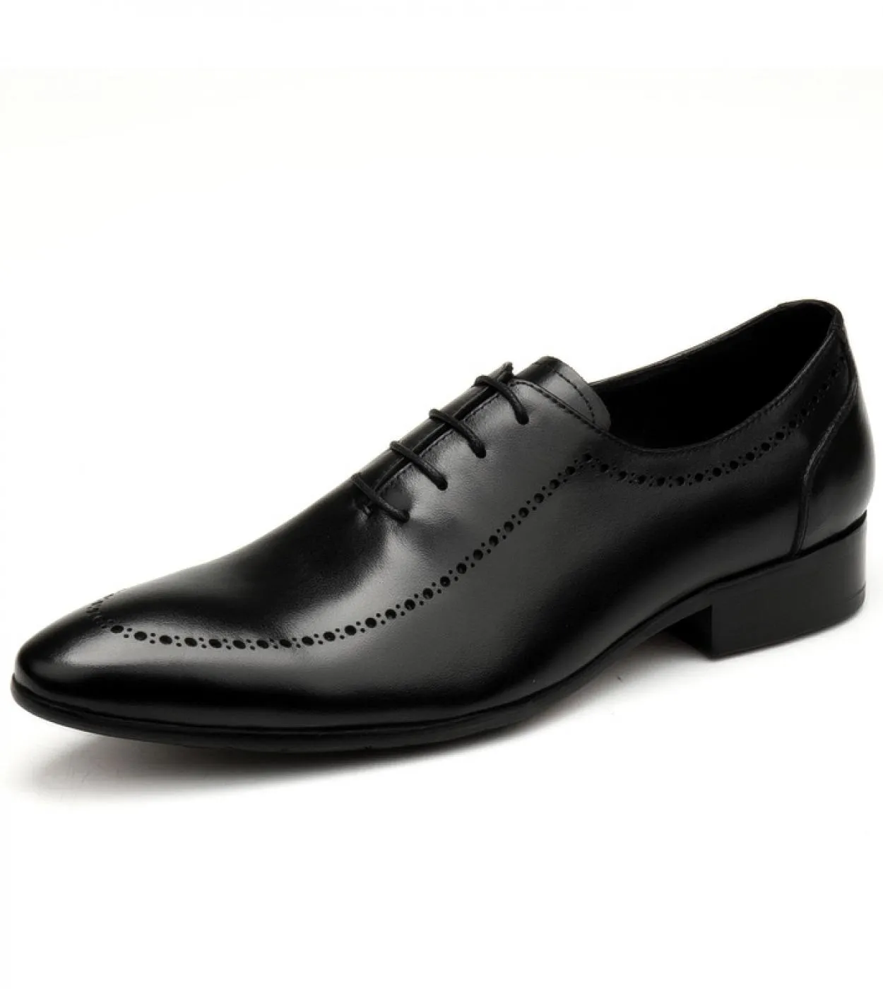 Scarpe Oxford da uomo fatte a mano italiane in vera pelle di vitello Nero Marrone Classico Brogue Business Scarpe da sposa per u