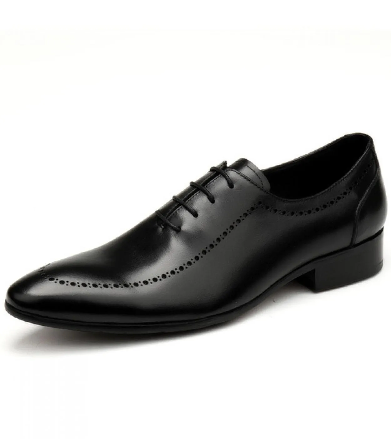 Scarpe Oxford da uomo fatte a mano italiane in vera pelle di vitello Nero Marrone Classico Brogue Business Scarpe da sposa per u