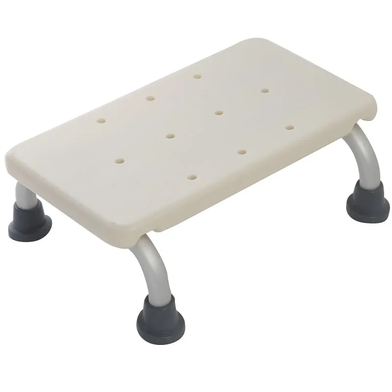 Sedile per vasca in alluminio con buchi di drenaggio e gommini antiscivolo Feridras 289005-b 