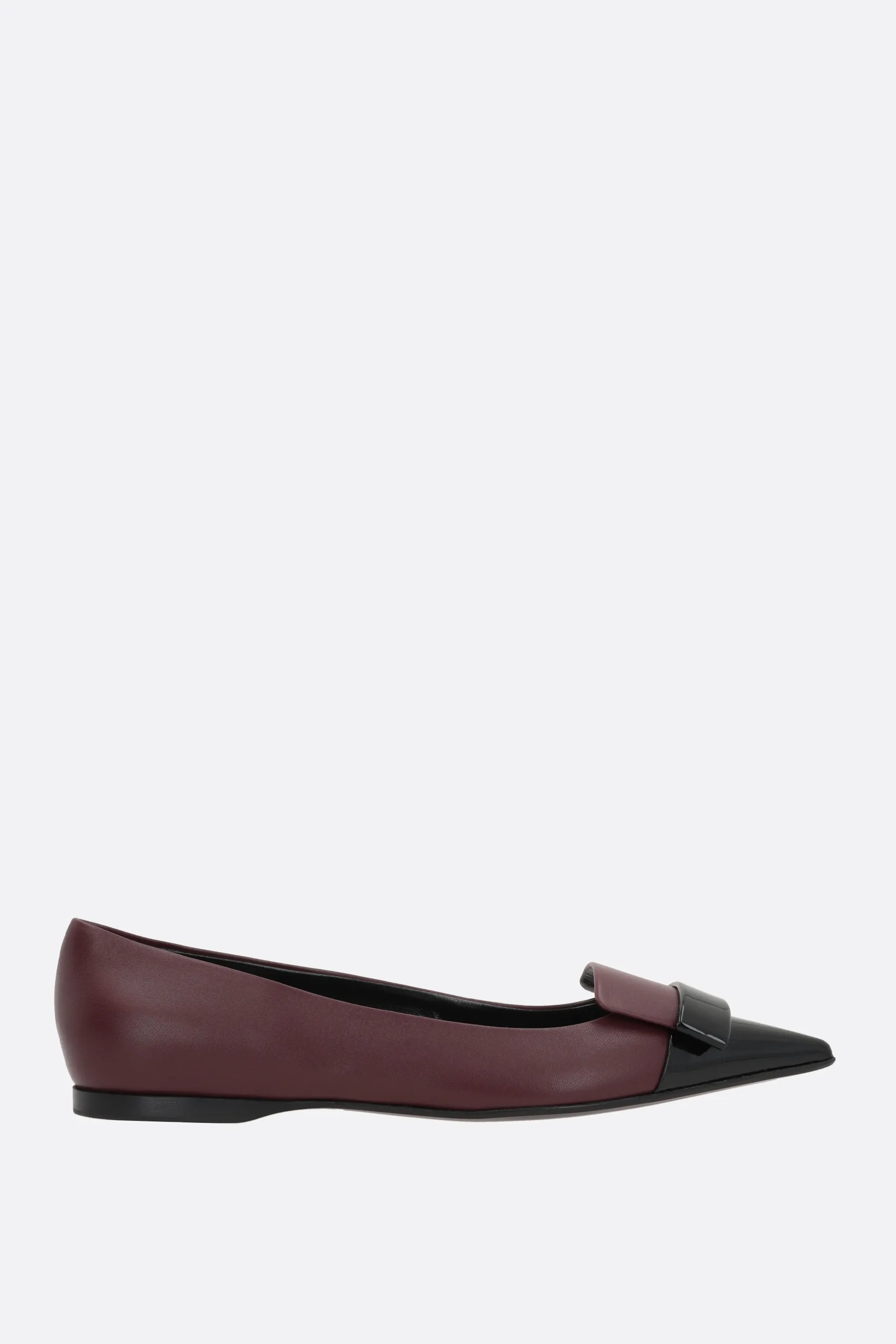  SERGIO ROSSI ballerina sr1 in nappa e vernice 