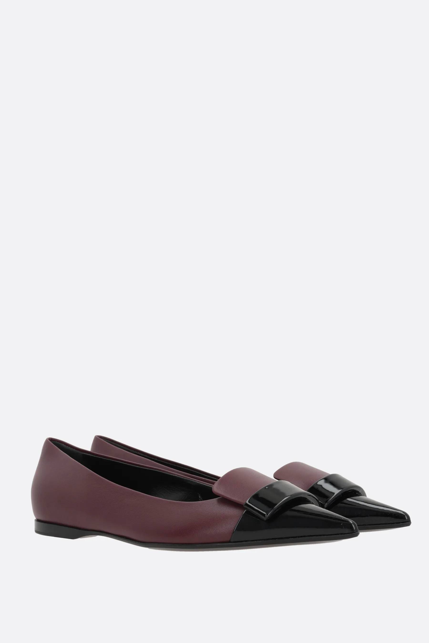  SERGIO ROSSI ballerina sr1 in nappa e vernice 