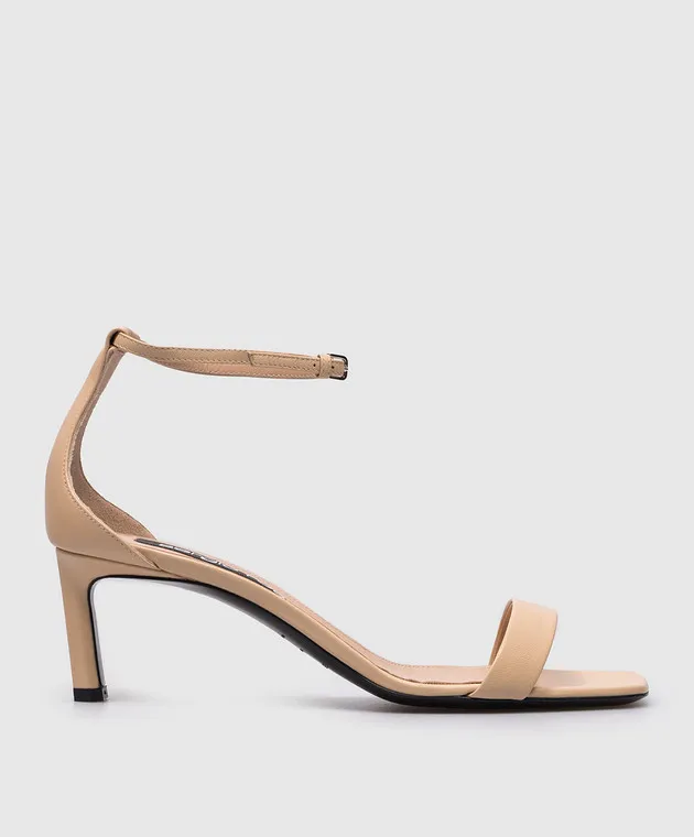 Sergio Rossi Sandali Liya in pelle beige B08351MNAN07