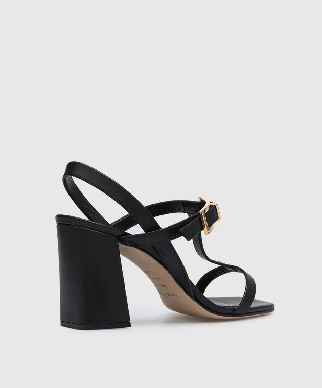 Sergio Rossi Sandali Nora in pelle nera B02170MMV120