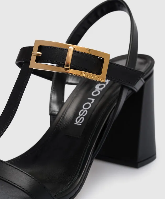 Sergio Rossi Sandali Nora in pelle nera B02170MMV120