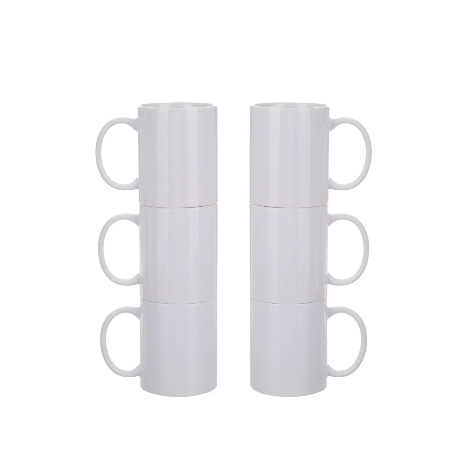Set 6 tazze bianche 354 ml da personalizzare - Cricut 