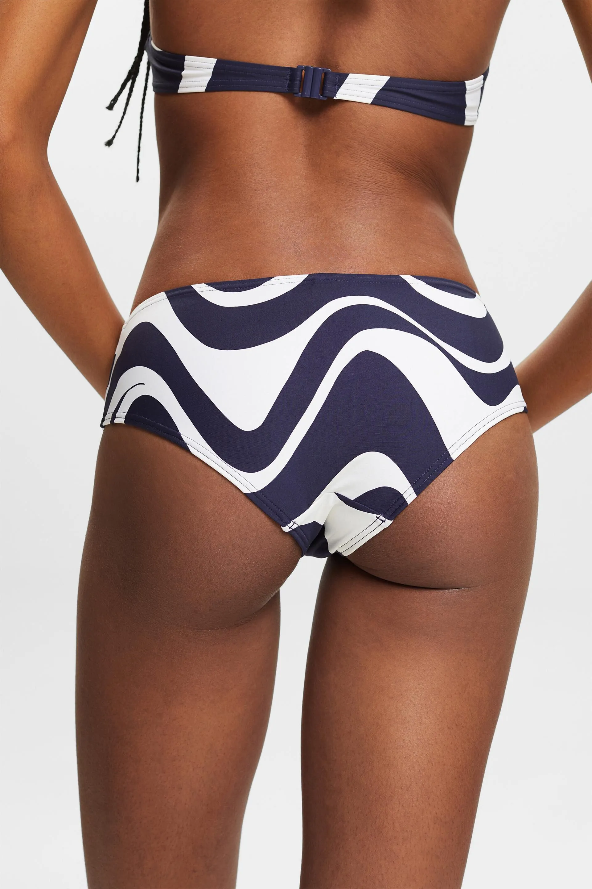 Slip da bikini a culotte a vita bassa con stampa
