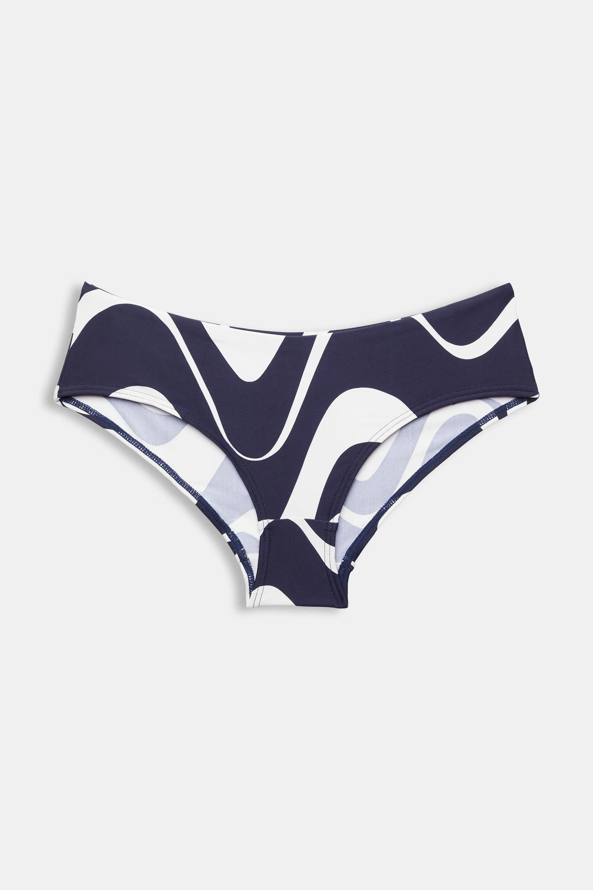 Slip da bikini a culotte a vita bassa con stampa