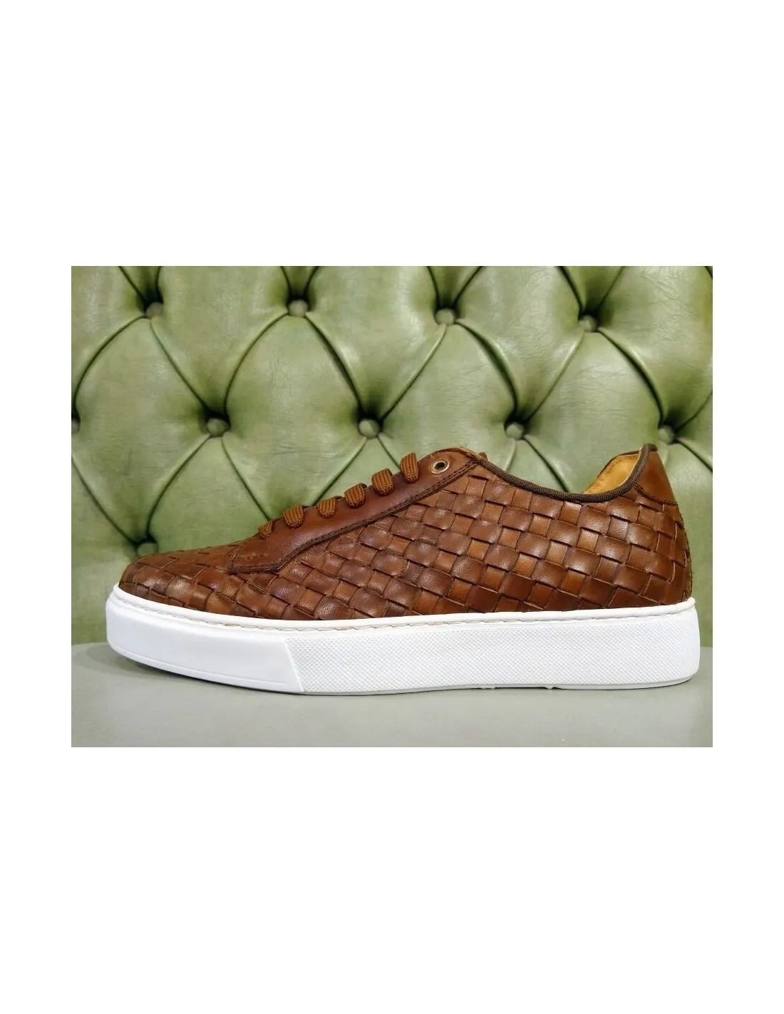 Sneakers intrecciate da uomo
