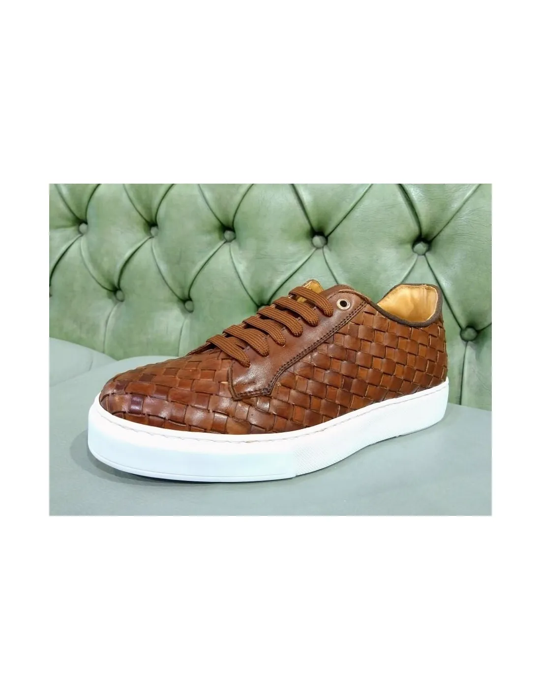 Sneakers intrecciate da uomo