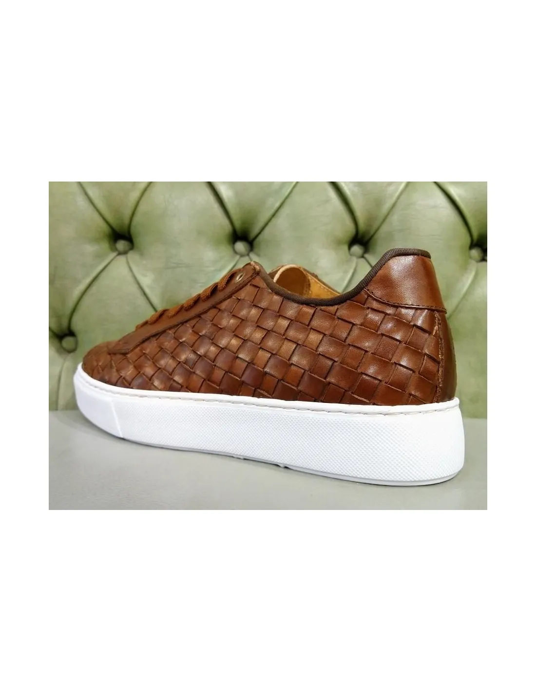 Sneakers intrecciate da uomo