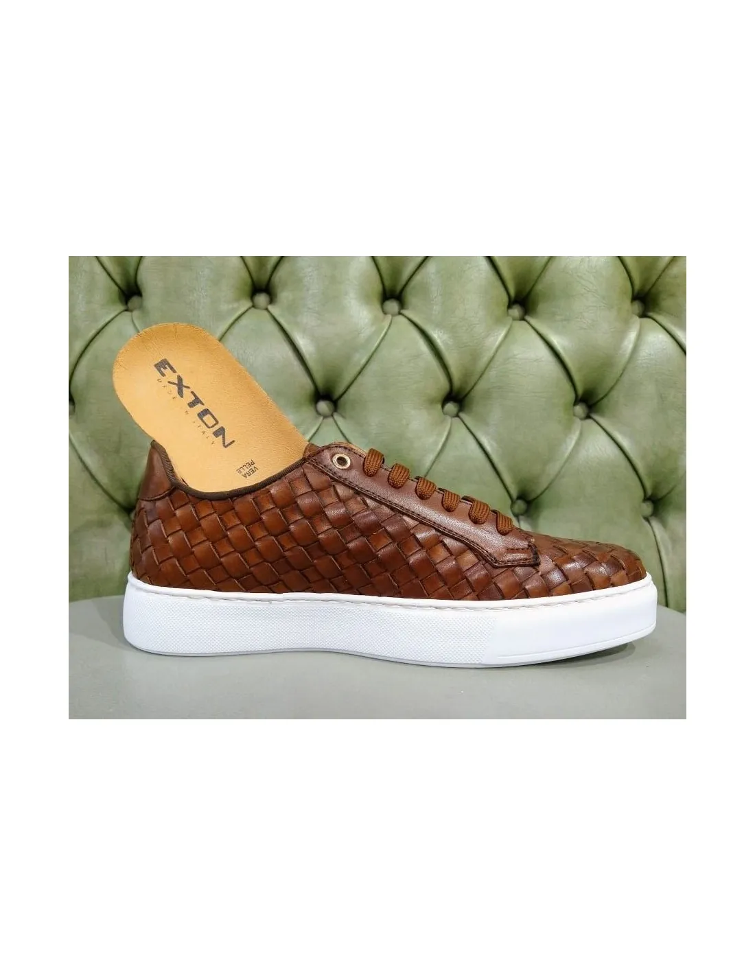 Sneakers intrecciate da uomo