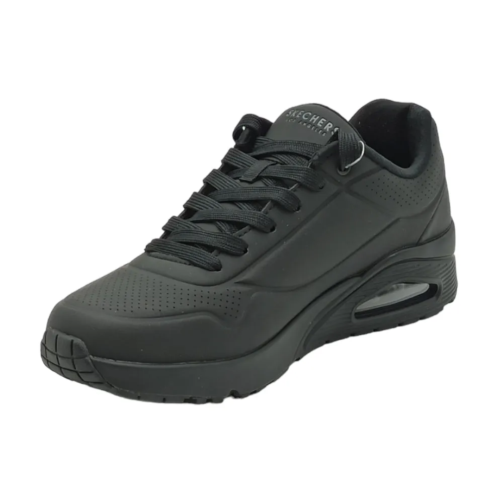 Sneakers uomo ecopelle Skechers UNO Stand uno air 52458 bbk