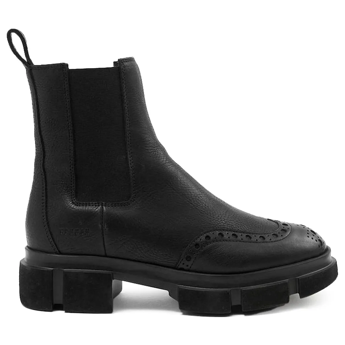 Stivaletto Chelsea Brogue Copenhagen CPH562 nero con bucature