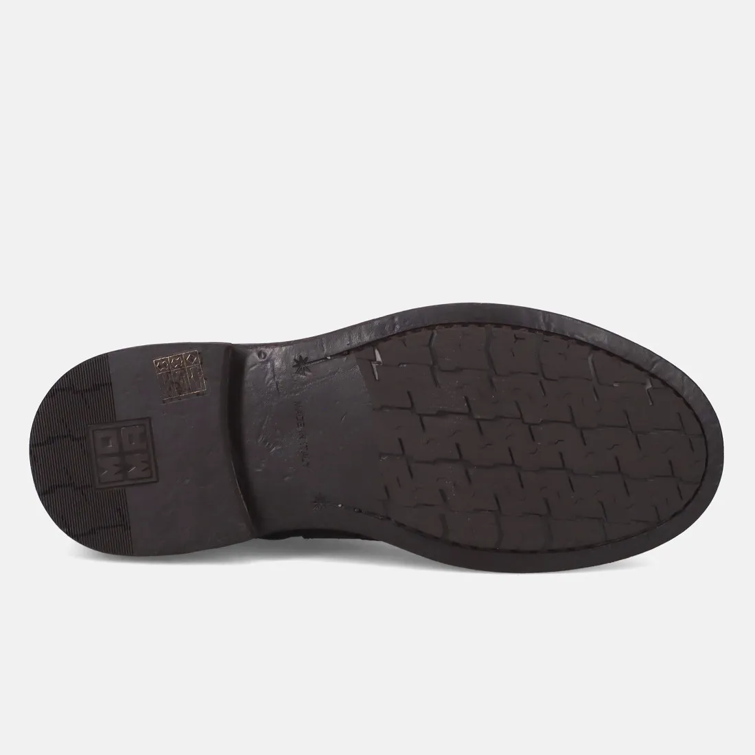 Stivaletto chelsea brogue Moma in pelle marrone scuro