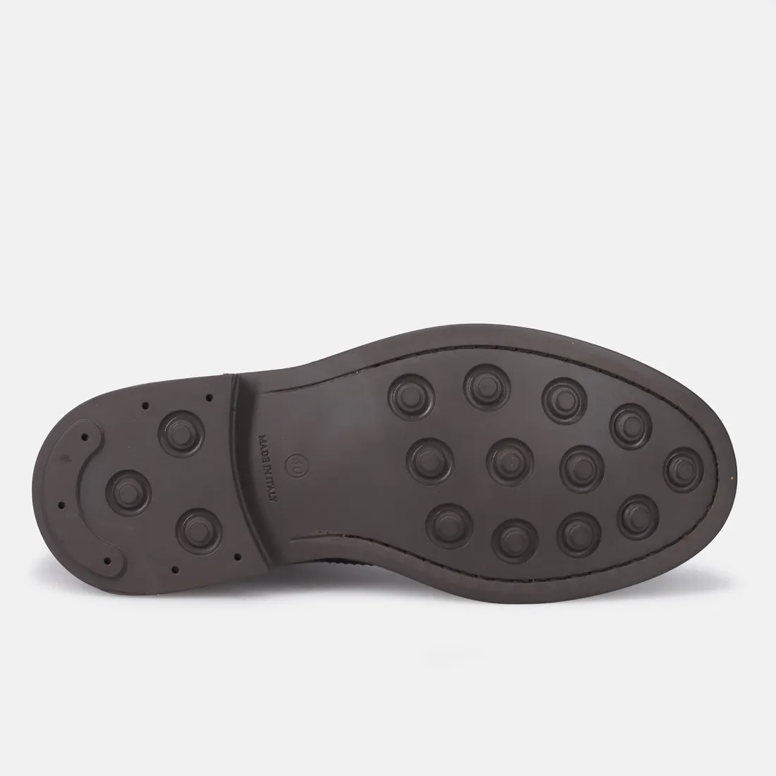 Stivaletto chelsea brogue Sangiorgio in pelle marrone scuro
