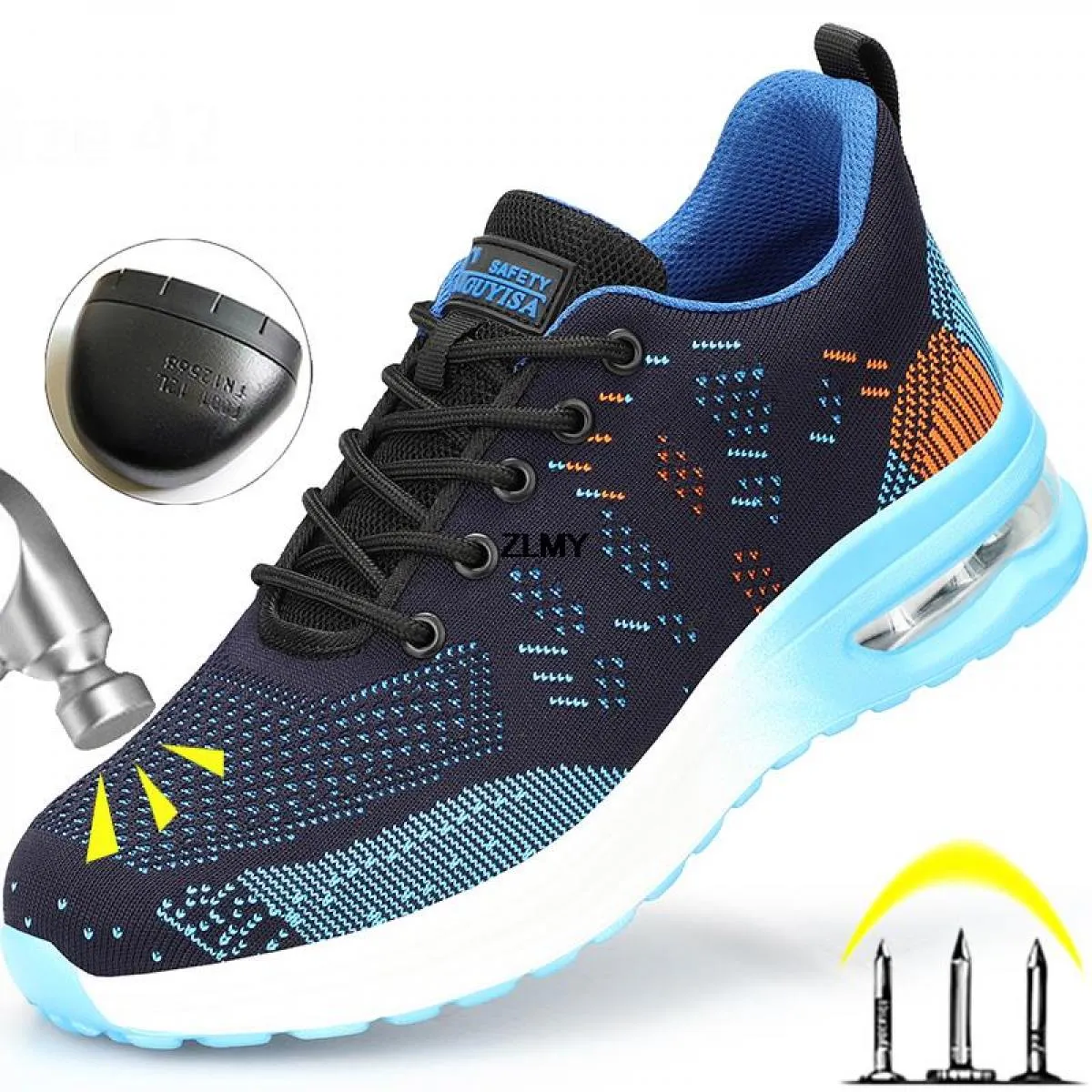 Stivali da lavoro Scarpe antinfortunistiche con punta in acciaio Donna Uomo Donna Scarpe da lavoro antinfortunistiche con punta