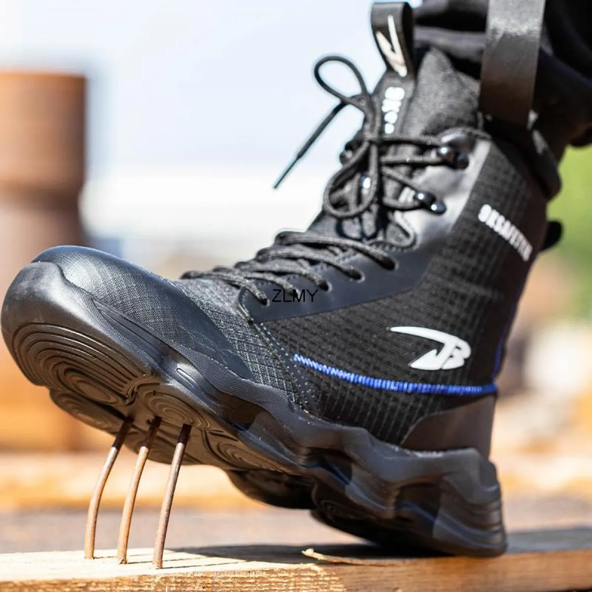 Stivali da lavoro Scarpe antinfortunistiche con punta in acciaio Stivali con punta in acciaio da uomo Costruzione alta