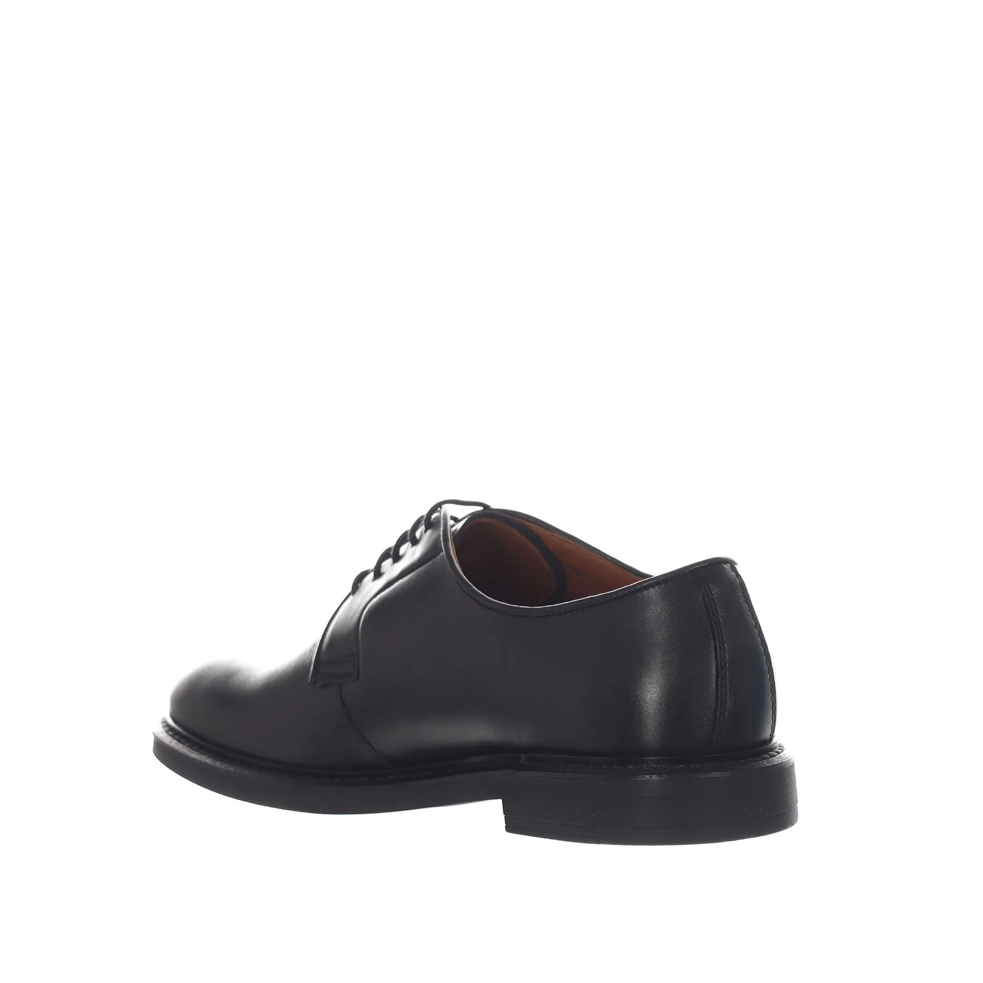 Stringata derby in pelle