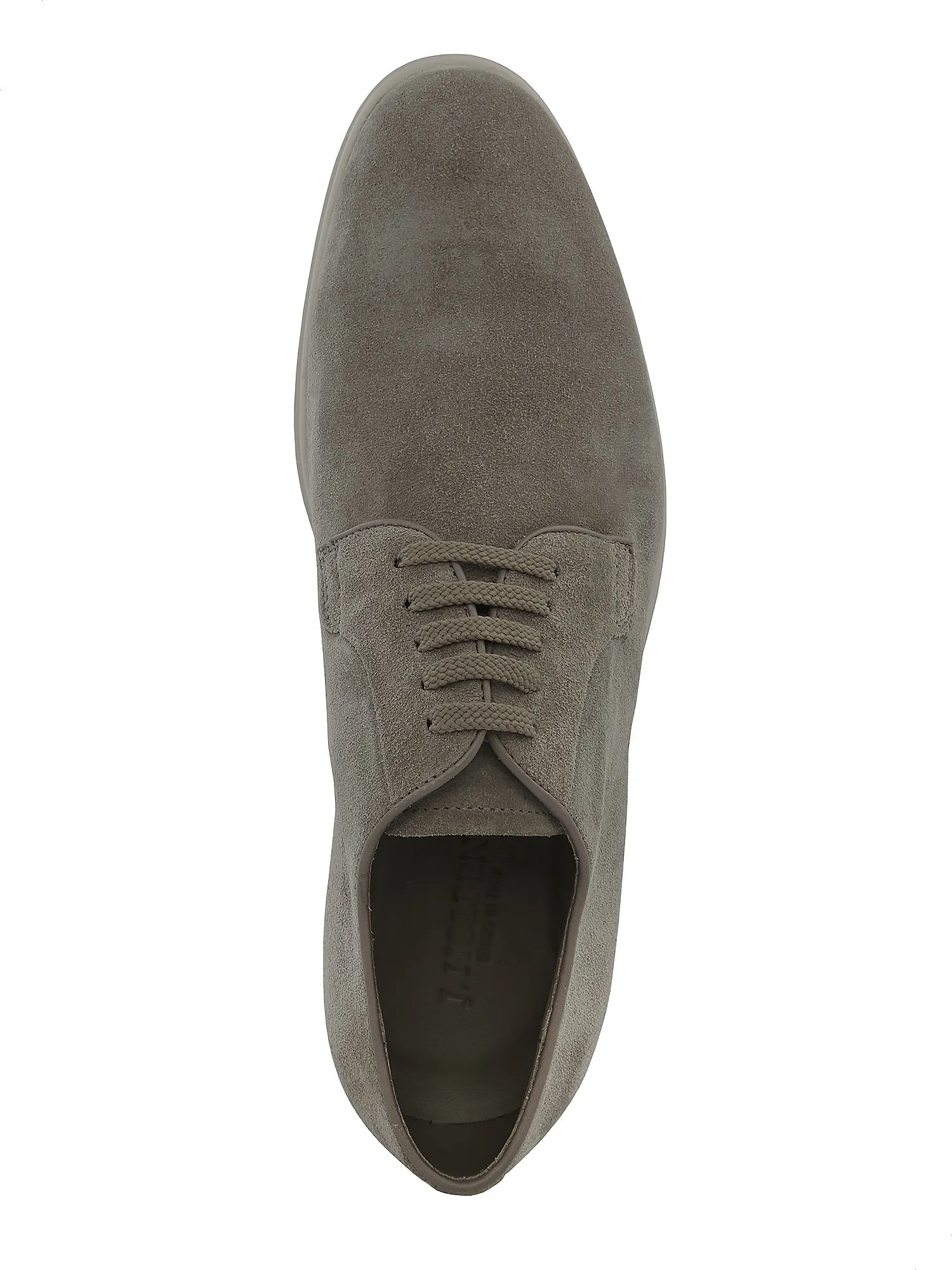 Suede grey derby shoes