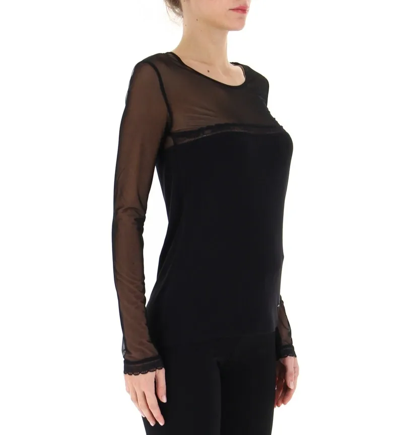 T-shirt con tulle