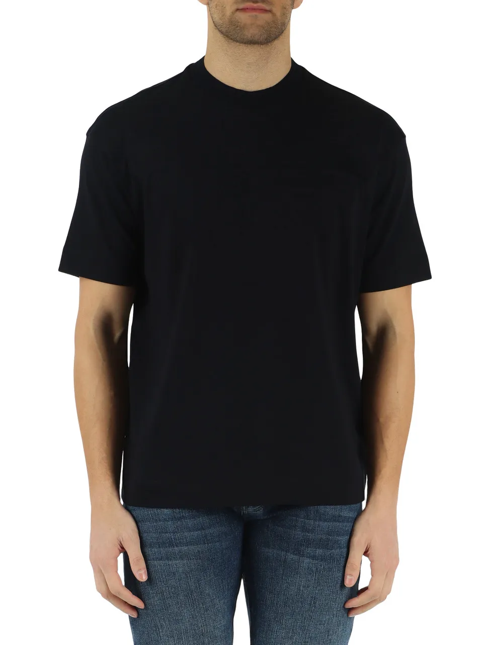 T-shirt in cotone pesante con logo impresso