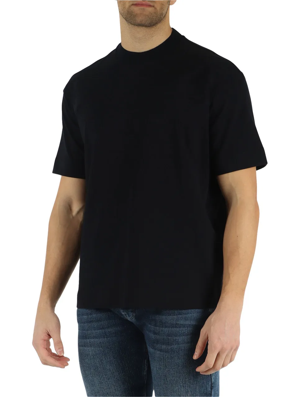 T-shirt in cotone pesante con logo impresso