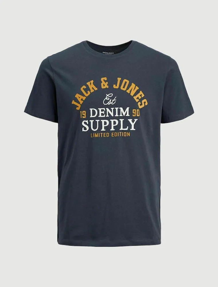 T-shirt Manica Corta Jack & Jones - Blue
