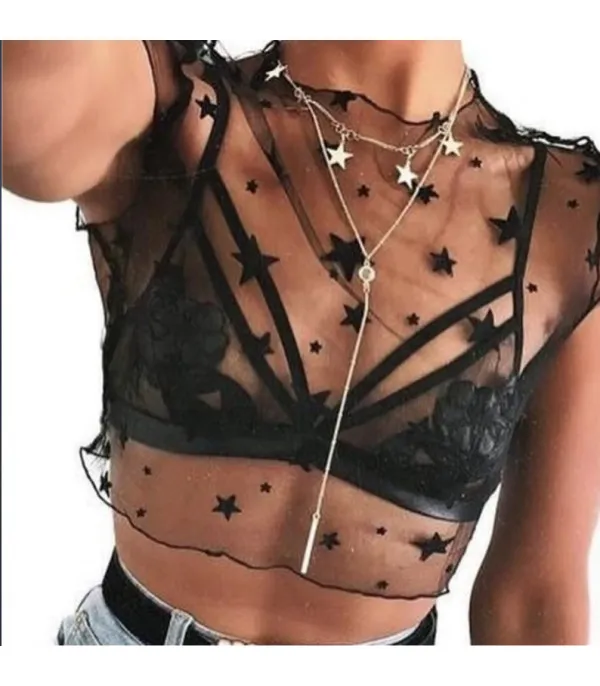 T-shirt tulle stelline